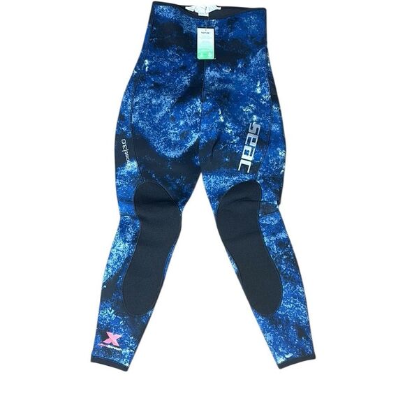 Seac men’s xl ghost 3.5MM pants open cell wet suit bottoms camouflage new - Picture 3 of 8